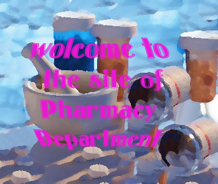 Main Page of Pharmacy Department 